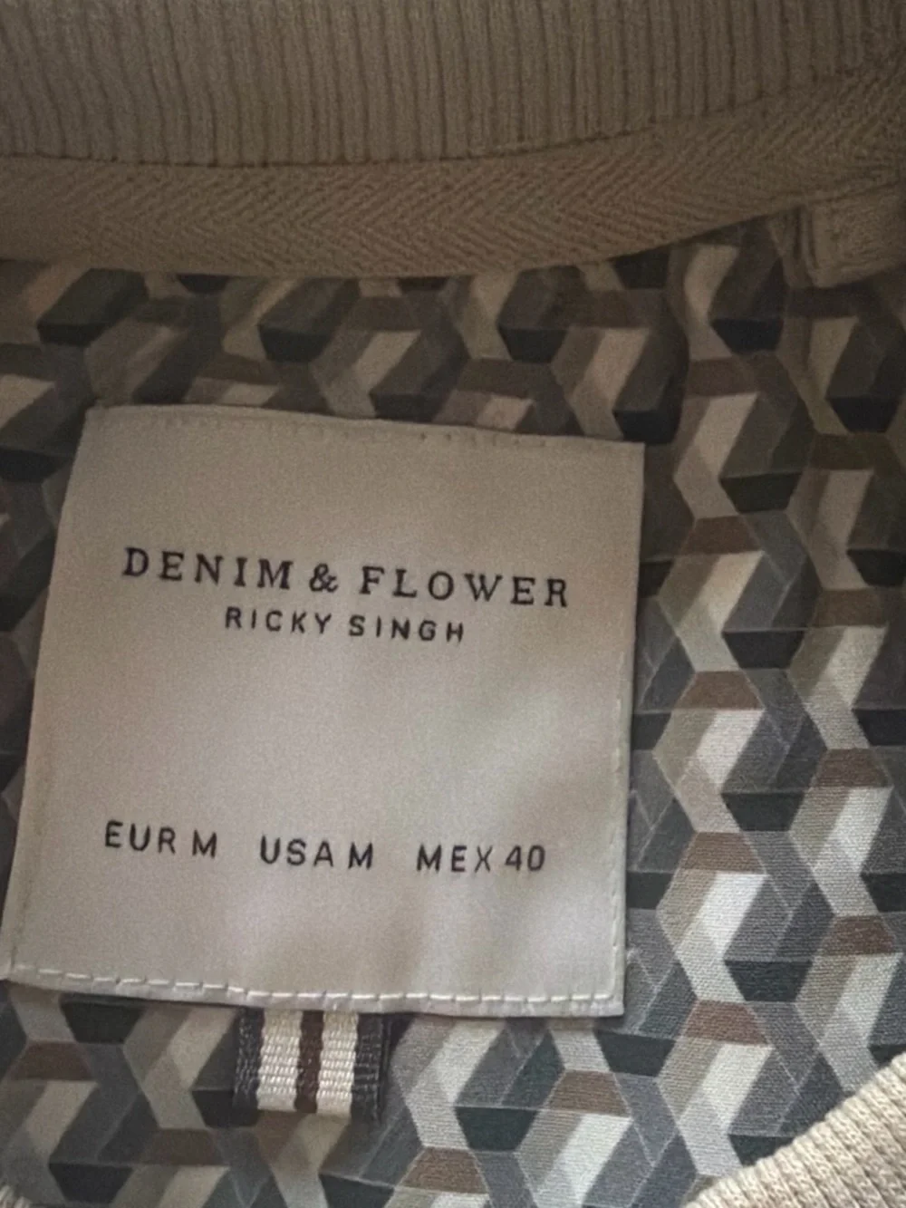 Denim & Flower Men's Crewneck Sweatshirt - Light Beige